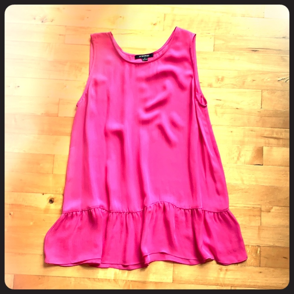 Acrobat Silk Peplum Top